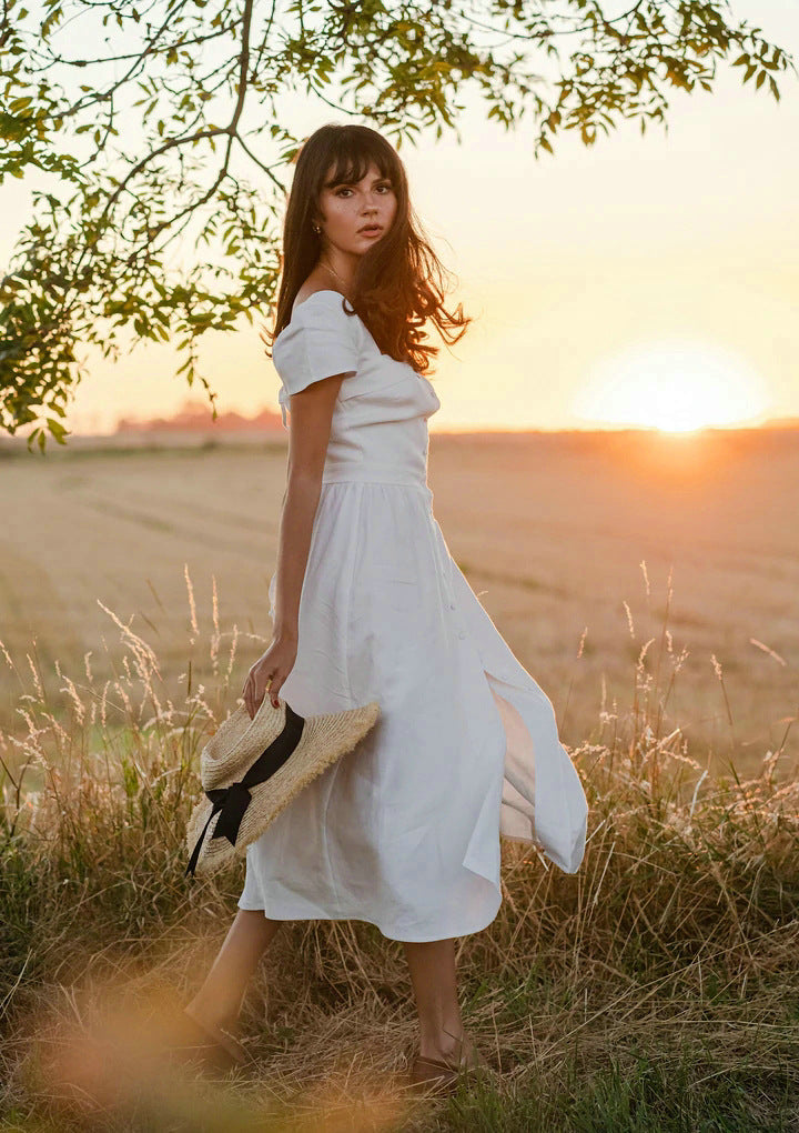 Estelle Keten Elbise