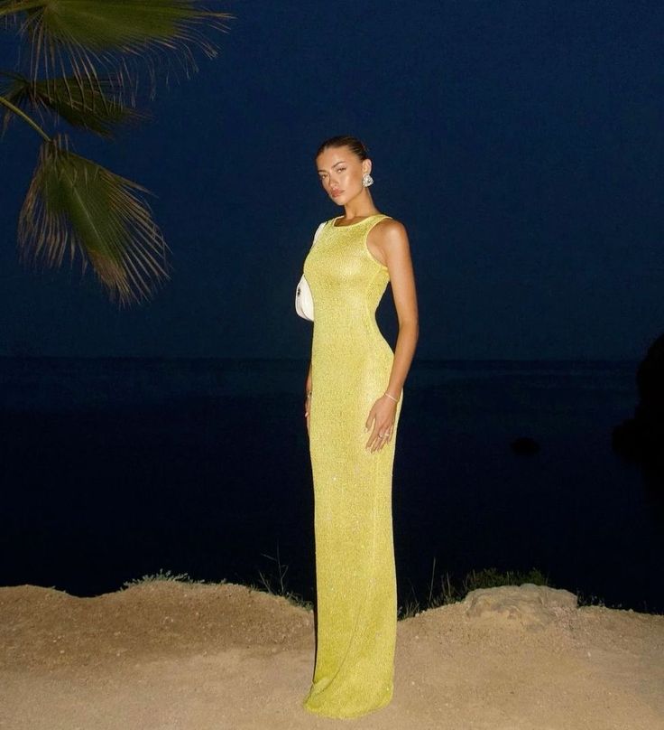 Elsie Işıltılı Maksi Elbise