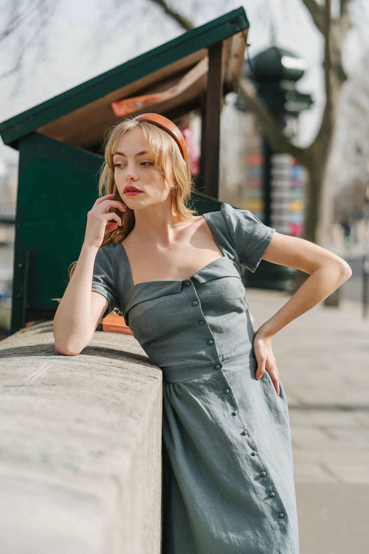 Estelle Keten Elbise