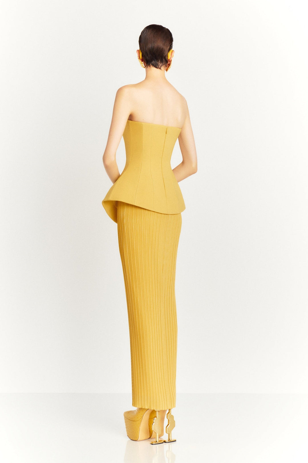 Camille Straplez Pileli Etek Takım