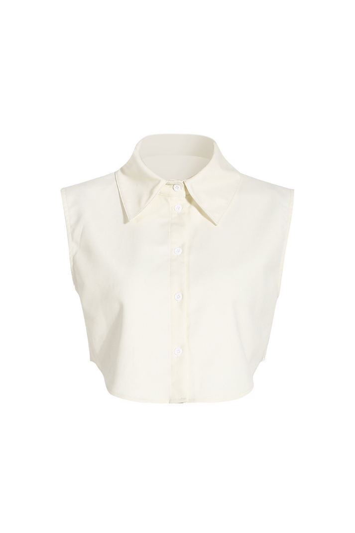 Sarina İki Parça Klips Detay Bej Gömlek