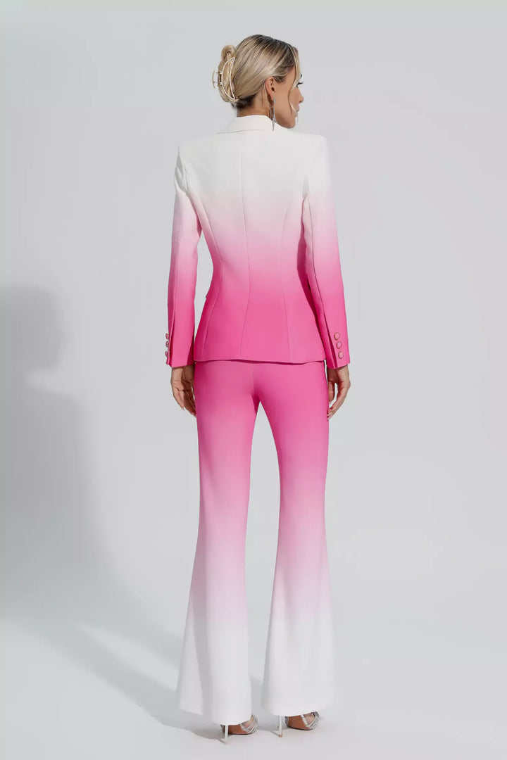 Anya Degrade Pembe Blazer Takım