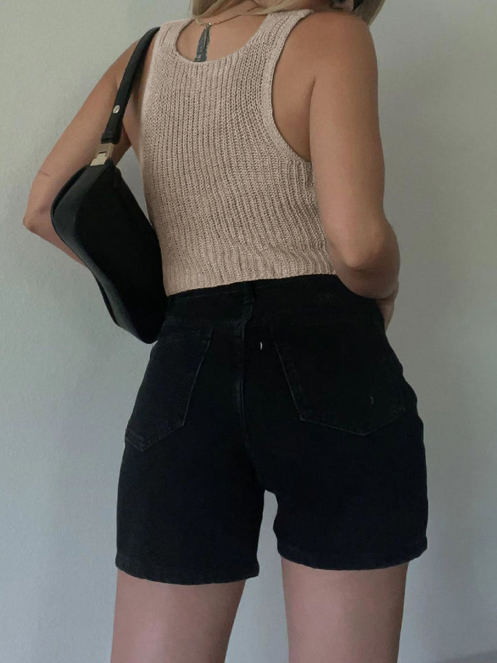 Klasik Kanca Ve Göz Örgü Yelek