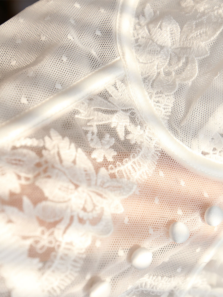 Şeffaf Mesh Kısa Üst