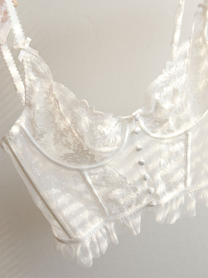 Şeffaf Mesh Kısa Üst