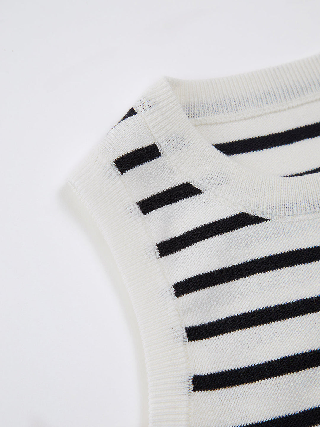 Şık Çizgili Kısa Tank Top