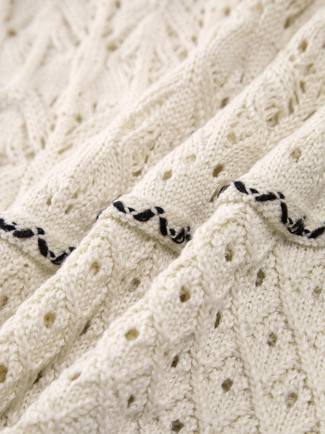 Paros Tığ İşi Gözlü Şeffaf Midi Elbise