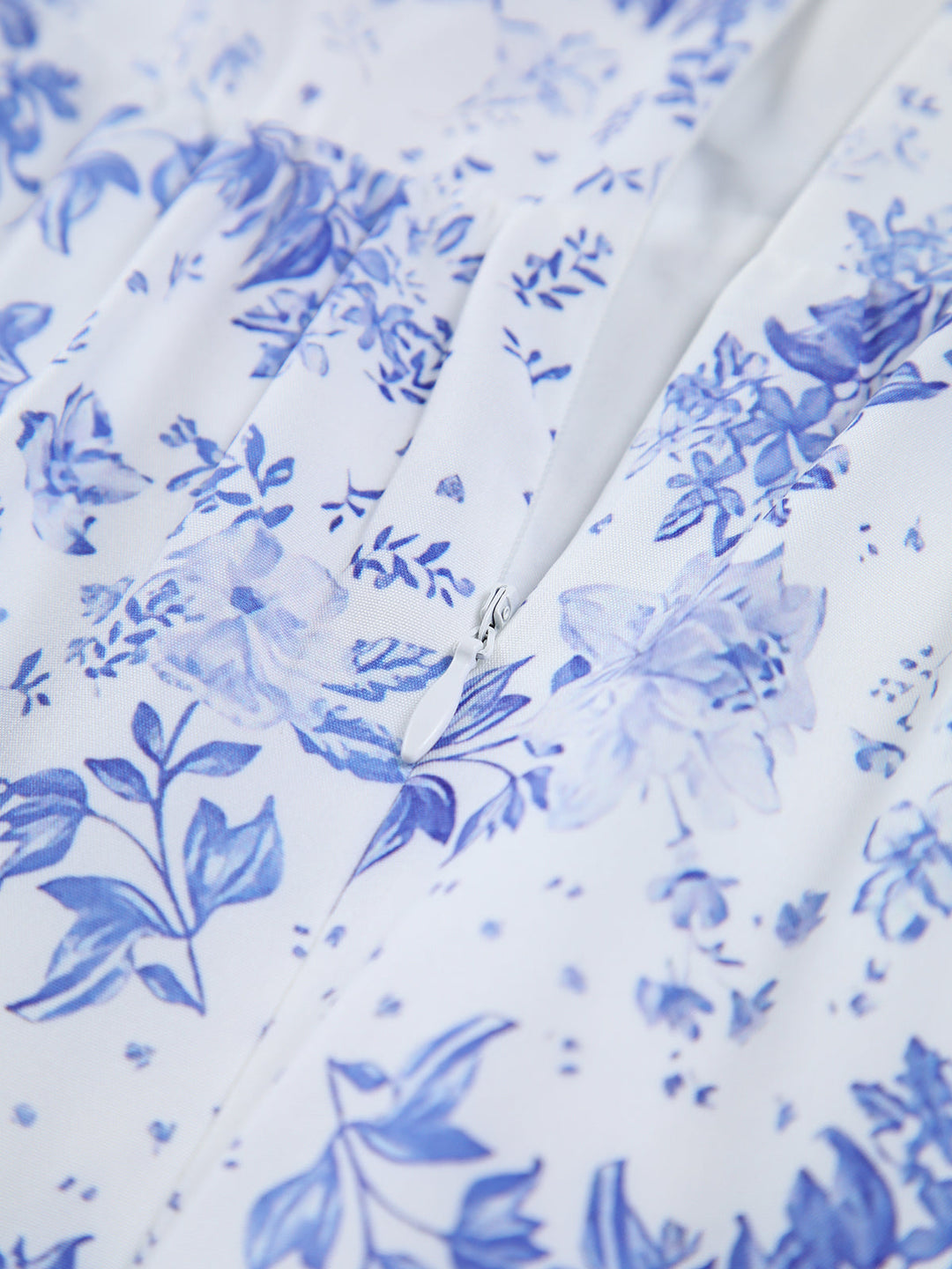 Unutma Beni Çiçekli Cepli Fermuarlı Uzun Elbise