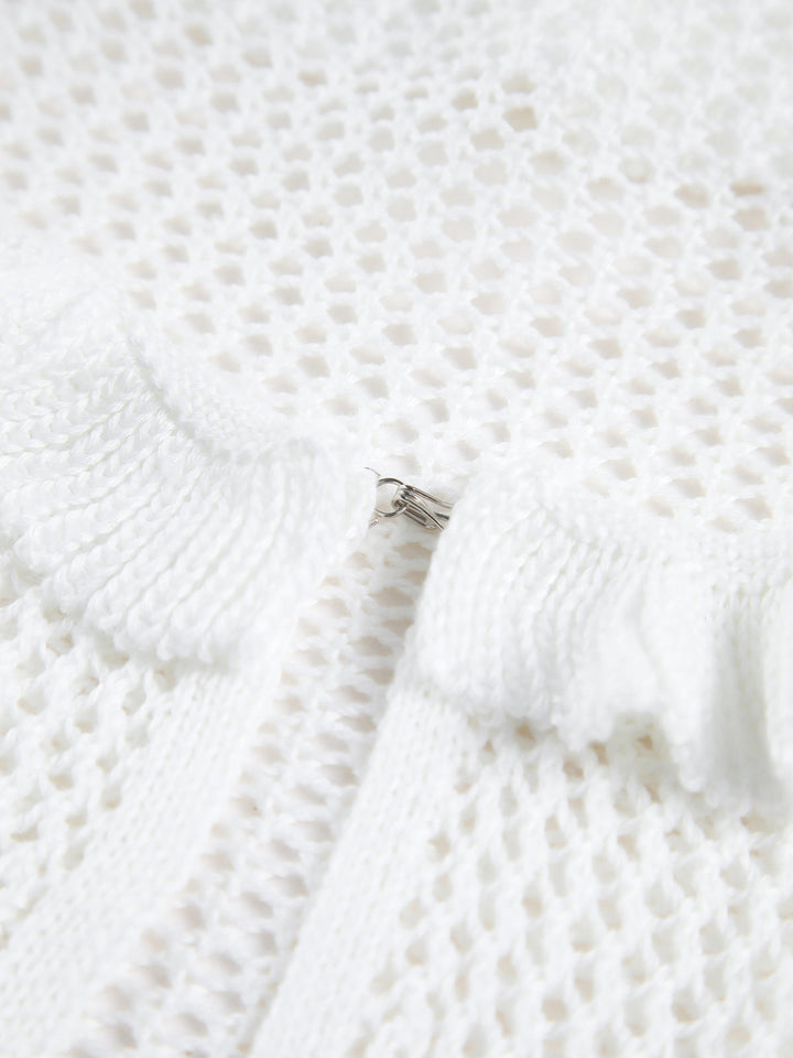 Tığ İşi Göz Uçan Hırka