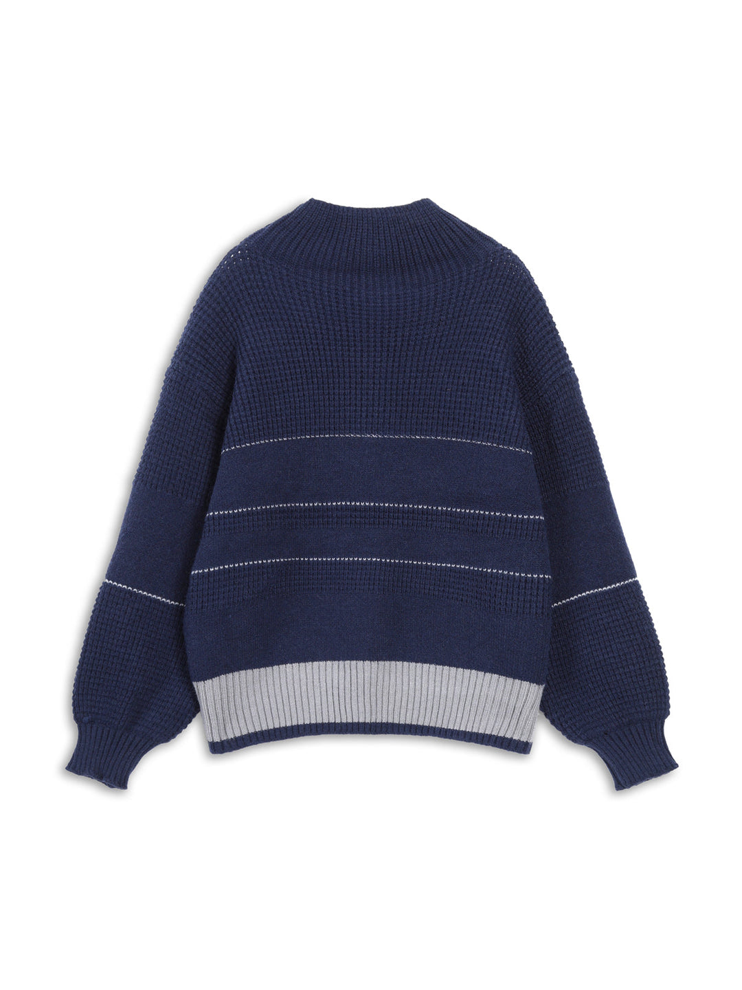 Açık Yaka Düğmeli Kazak