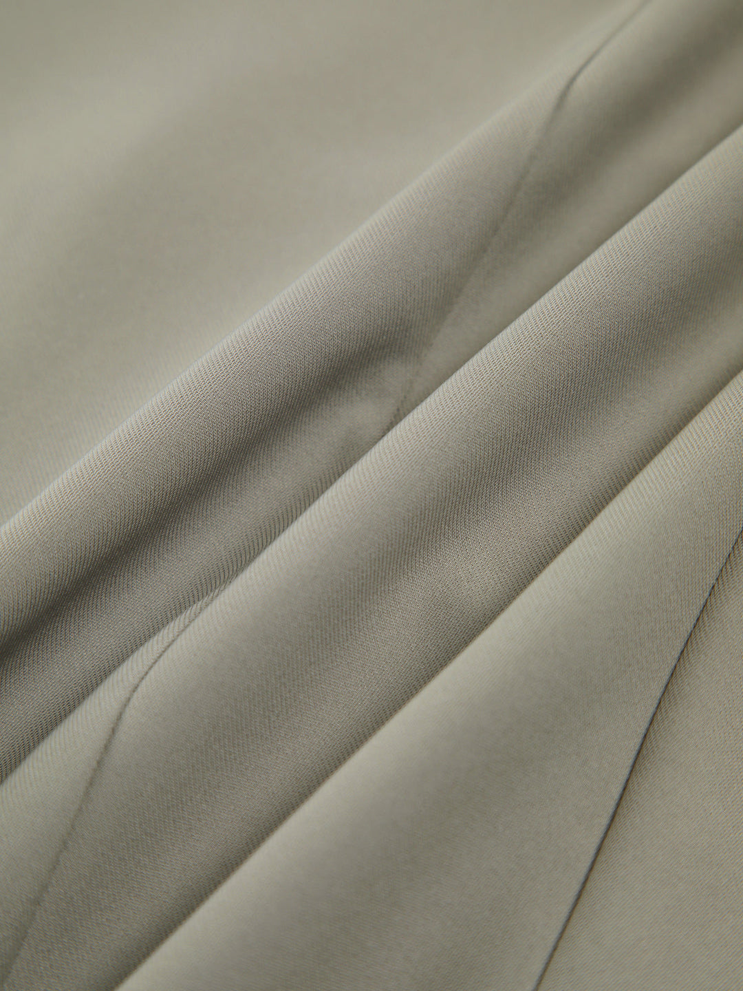 Asimetrik Gri Yeşil Düğmeli Kolsuz Yelek