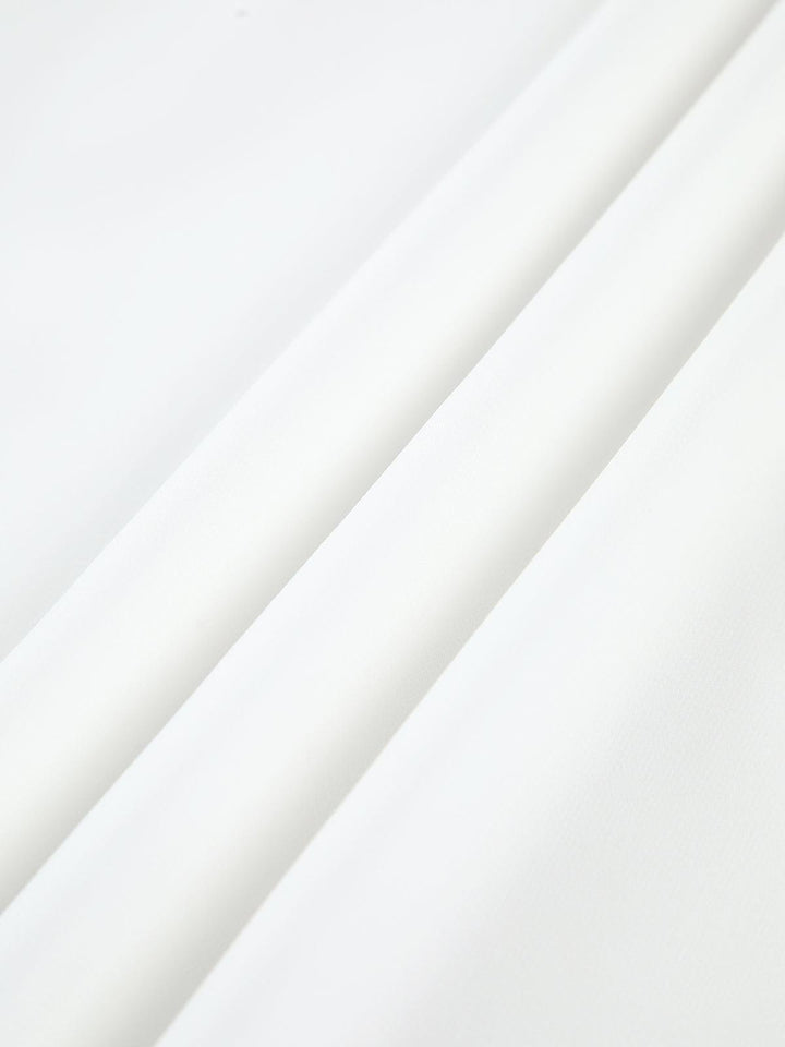 Kare Yaka Beyaz Midi Elbise