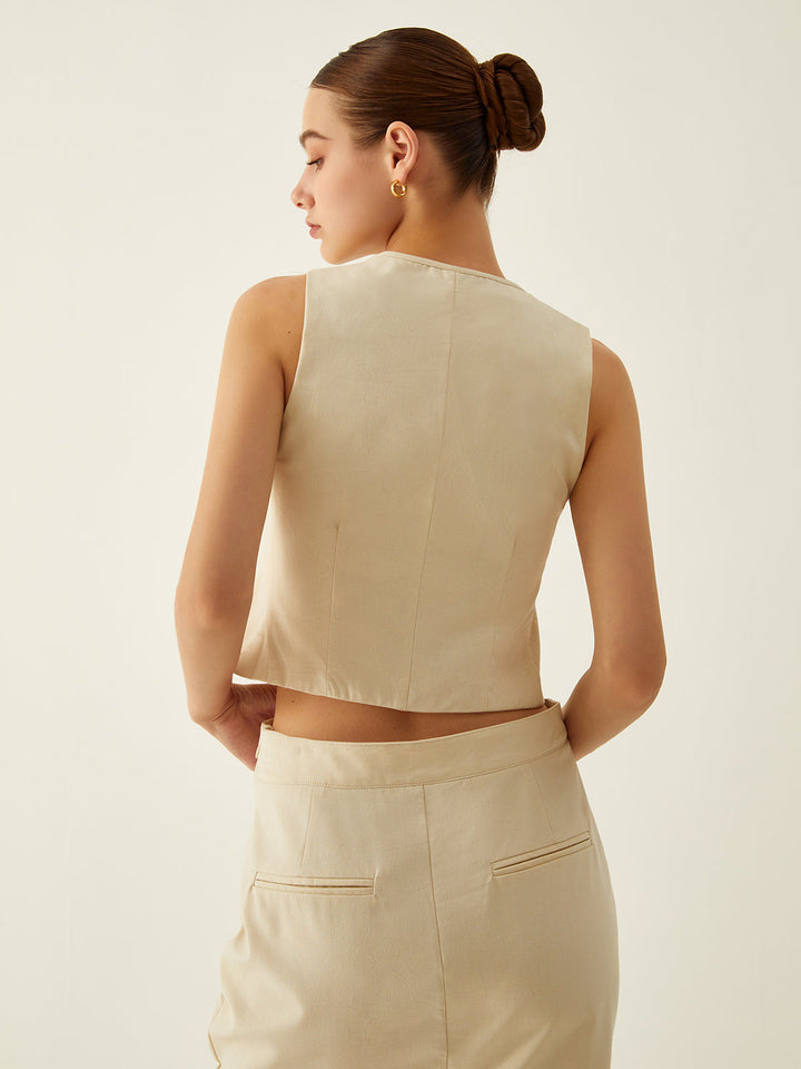 Kolsuz Ön Bağcıklı Yelek