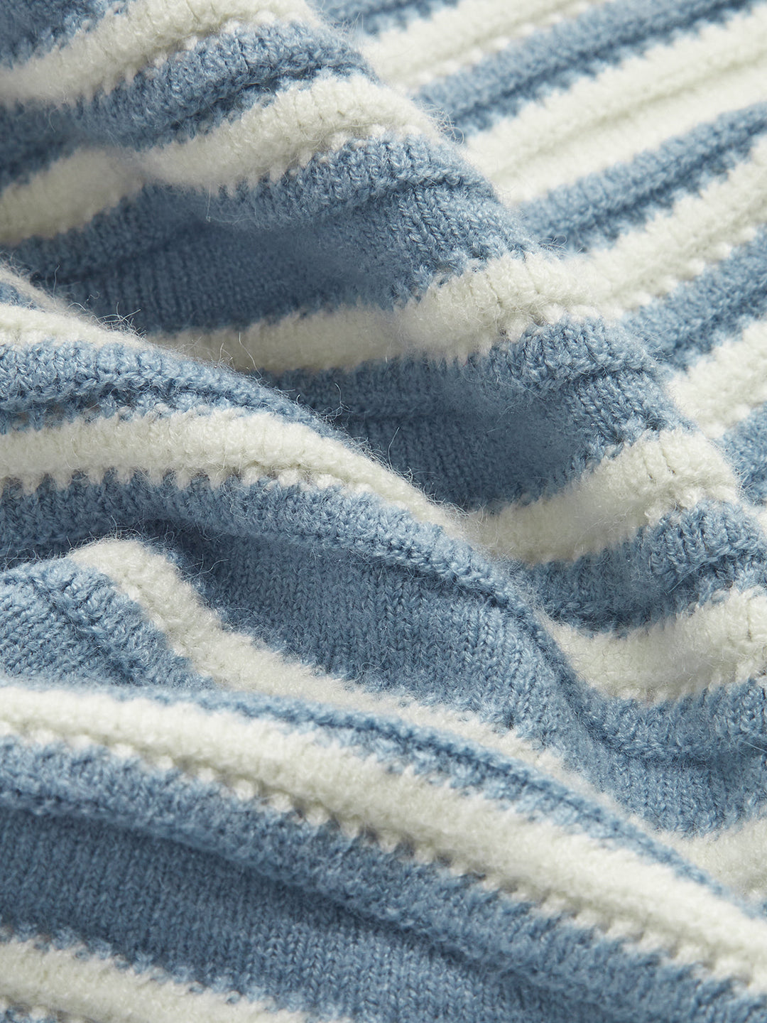 Pinstripe Bağcıklı Örgü Hırka