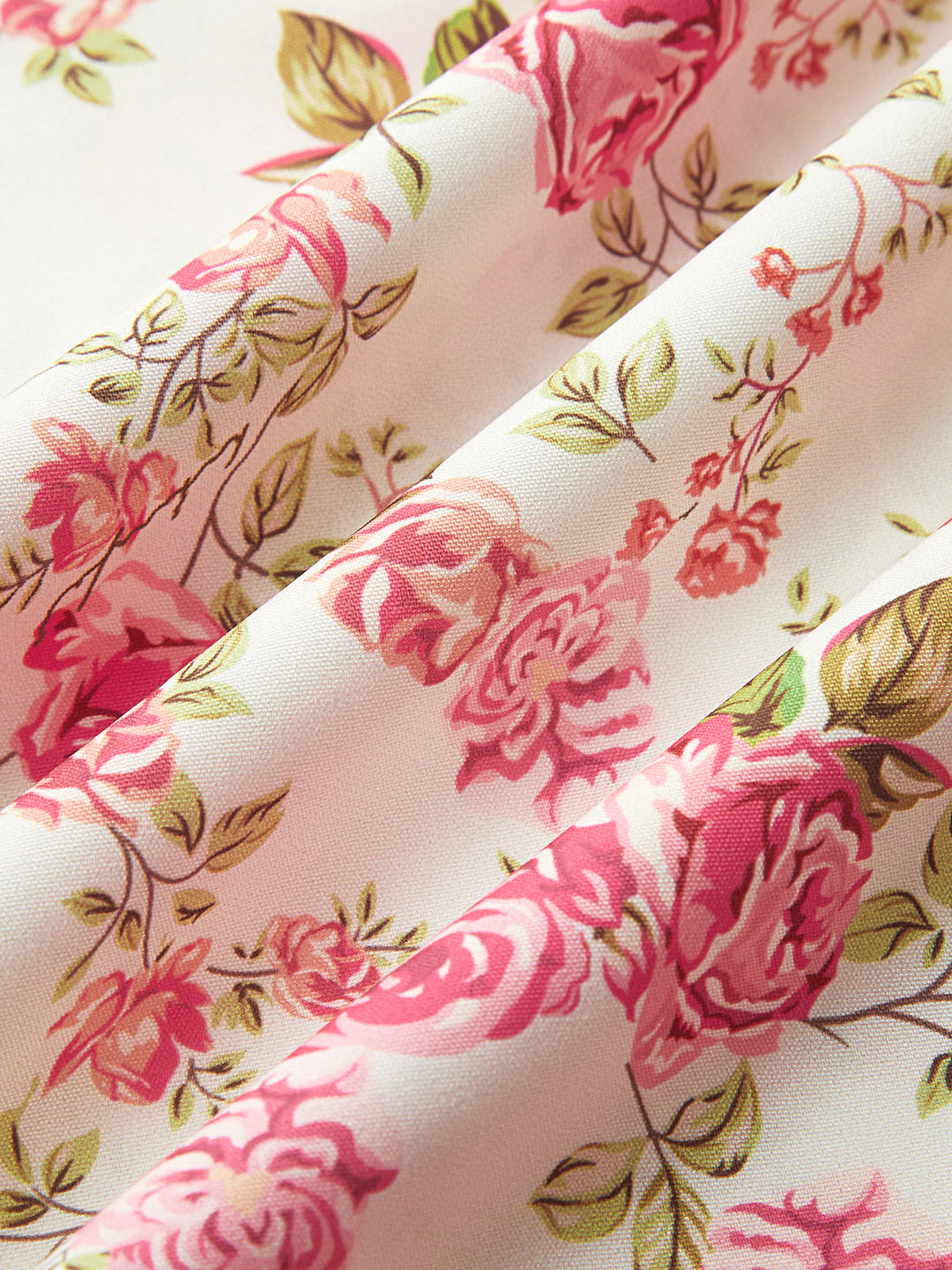 Kare Yaka Fermuarlı Çiçekli Elbise