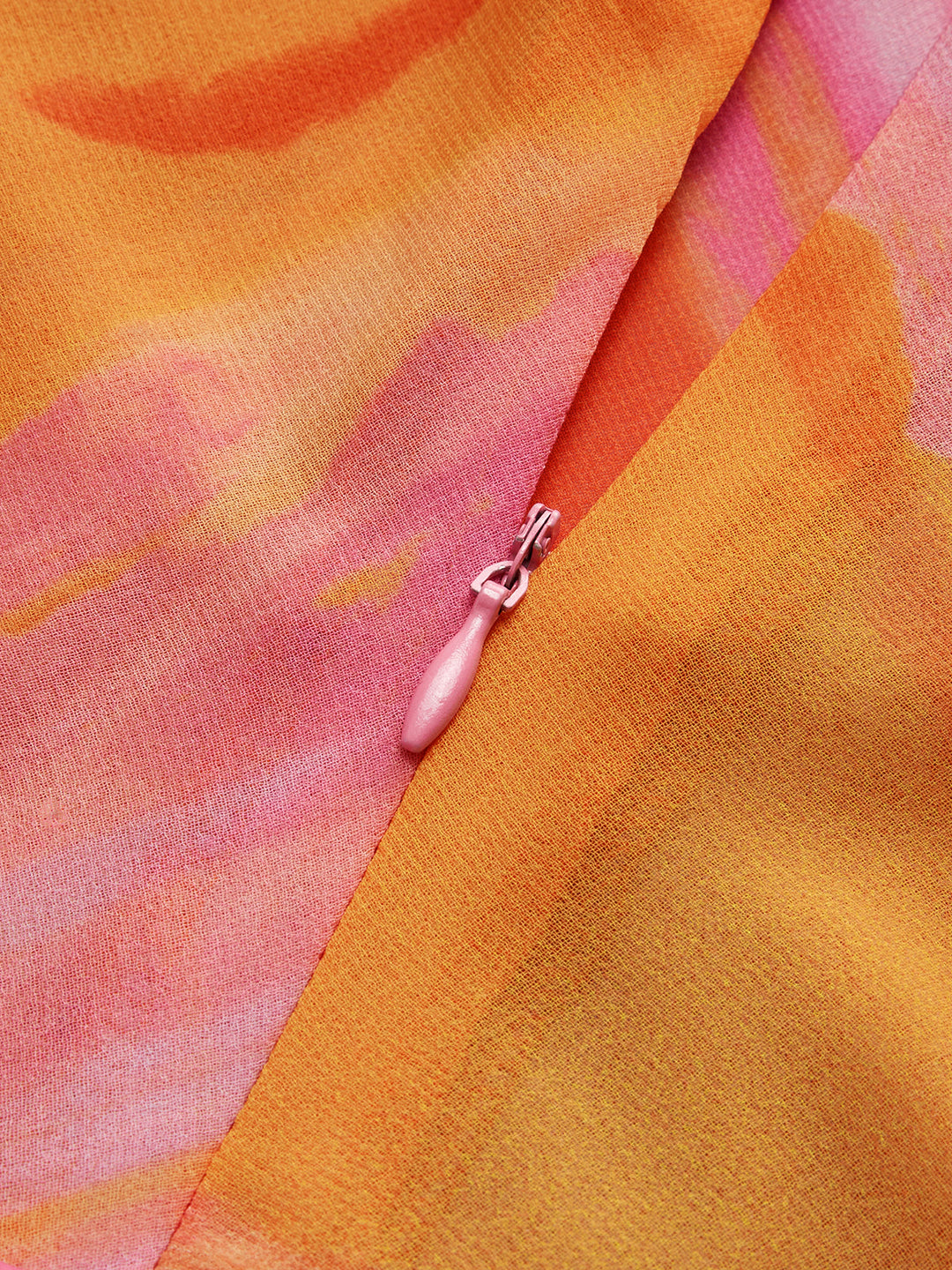 Yarı Şeffaf Askılı Sırtı Açık Tie Dye Kısa Elbise