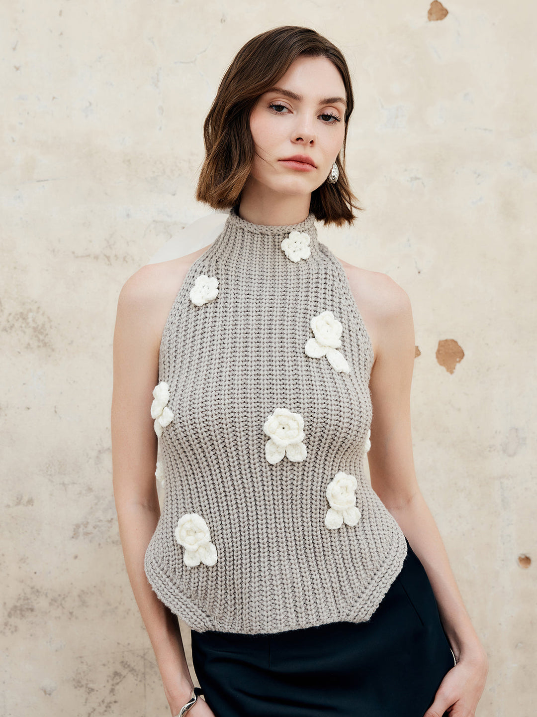 Halter Düğümlü Sırt Sarma Halter Üst