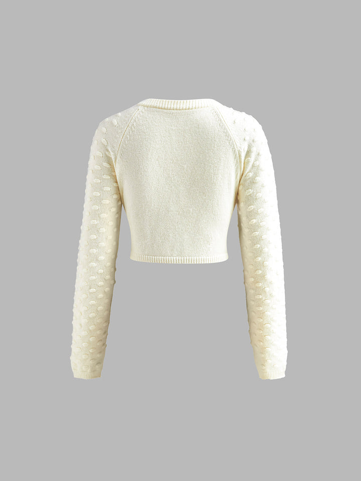 Fiyonklu Rahat Kısa Örgü Üst