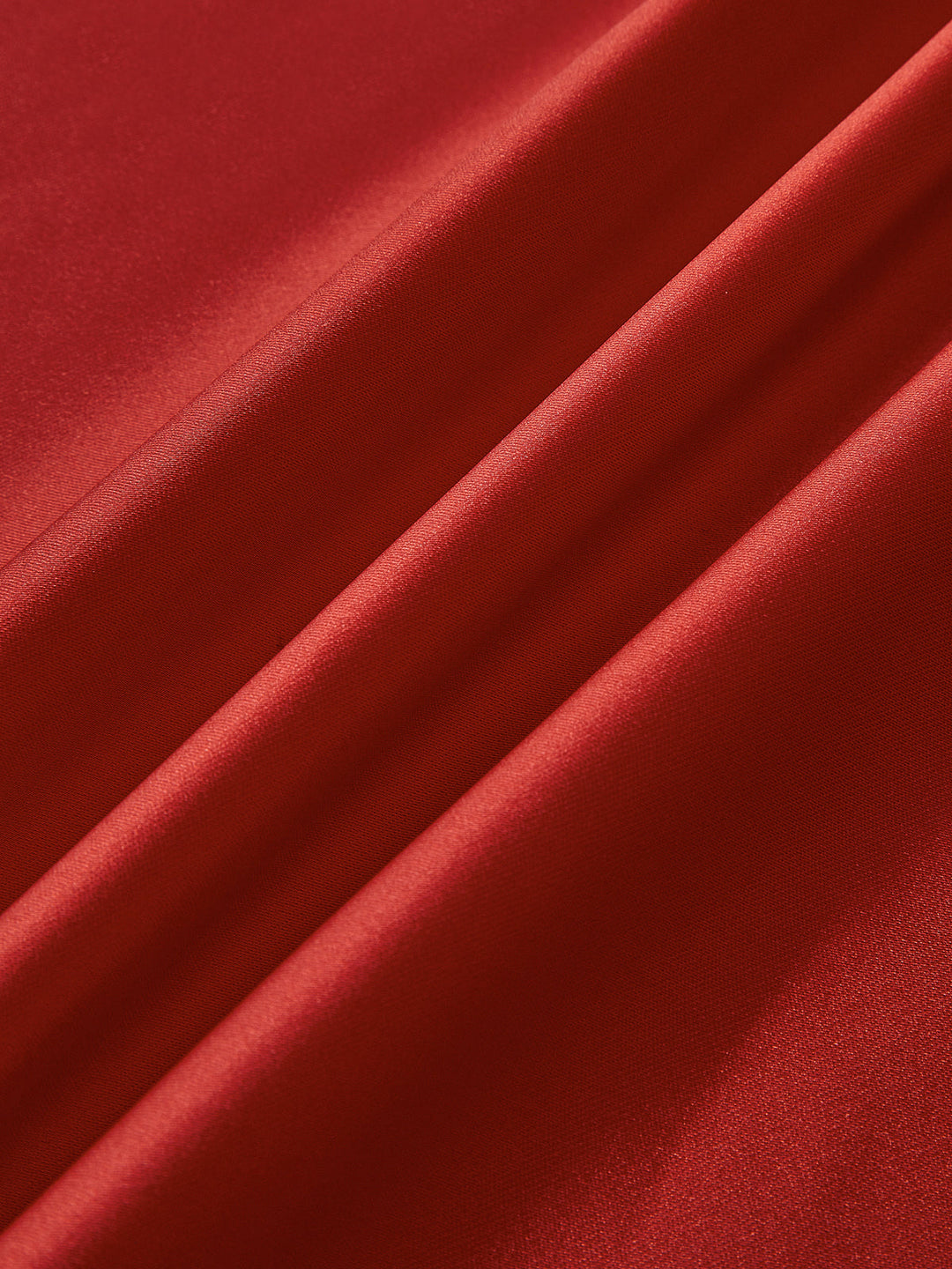 Pliseli Sırtı Açık Saten Tank Uzun Elbise