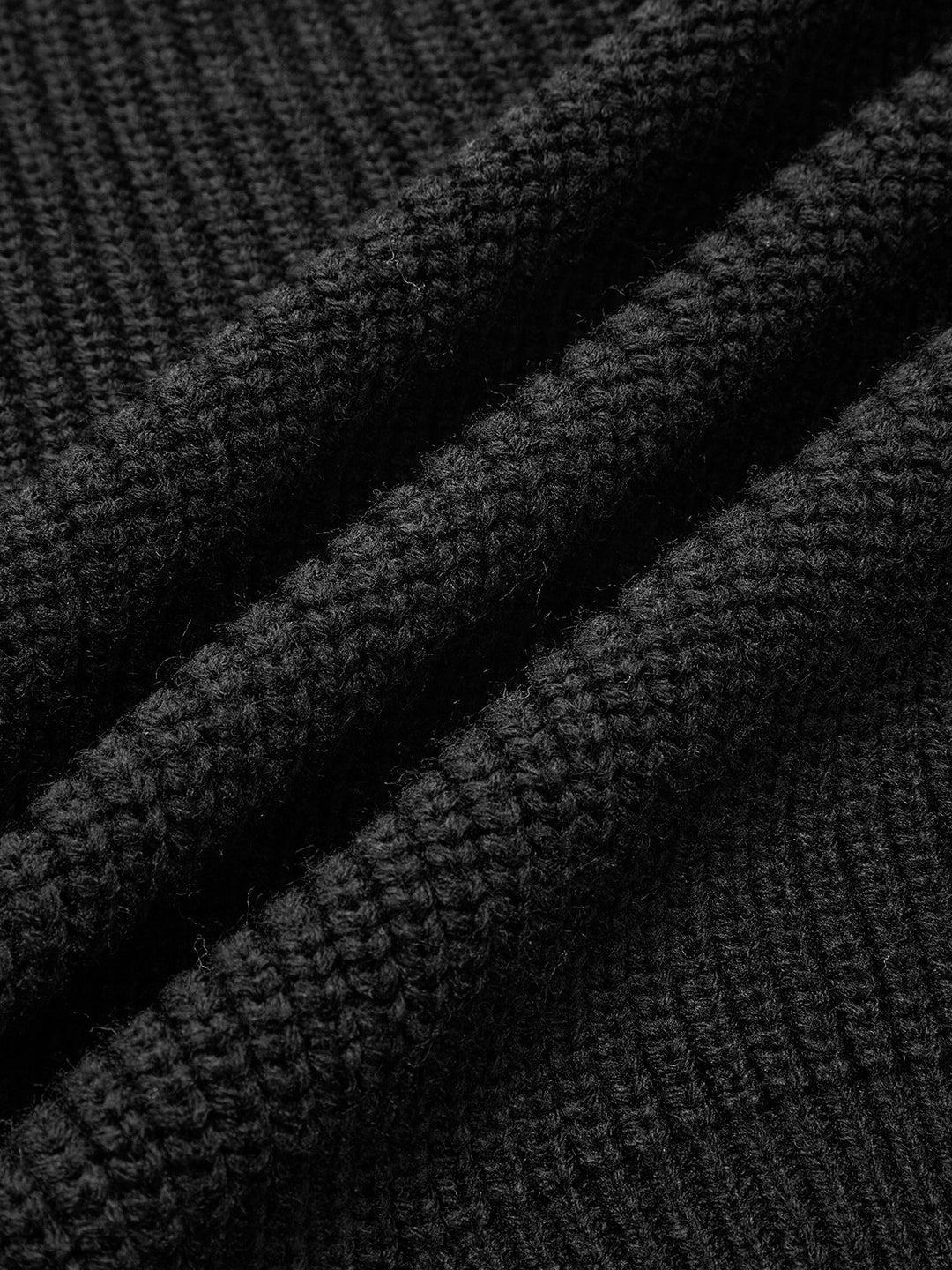 Yuvarlak Yakalı Yivli Çiçekli Örgü Üst