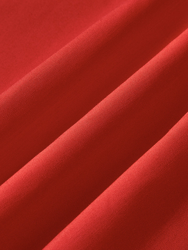 Halter Sweetheart Pileli Midi Elbise