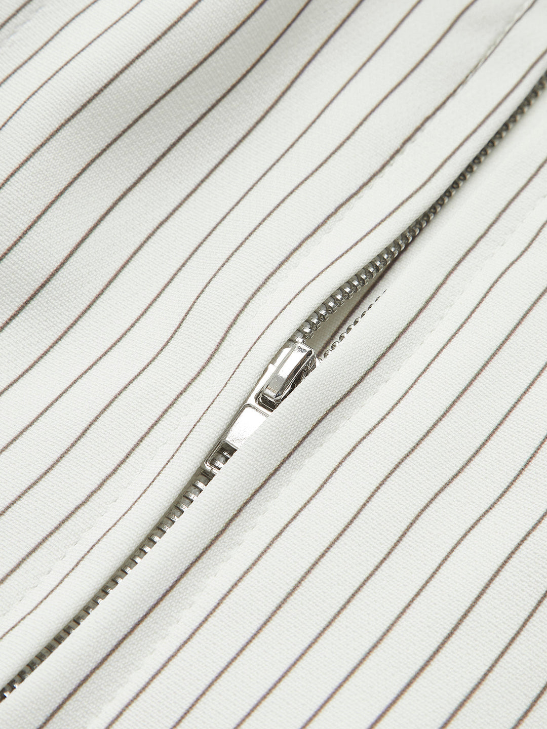 Çizgili İpli ve Fermuarlı Korse Üst