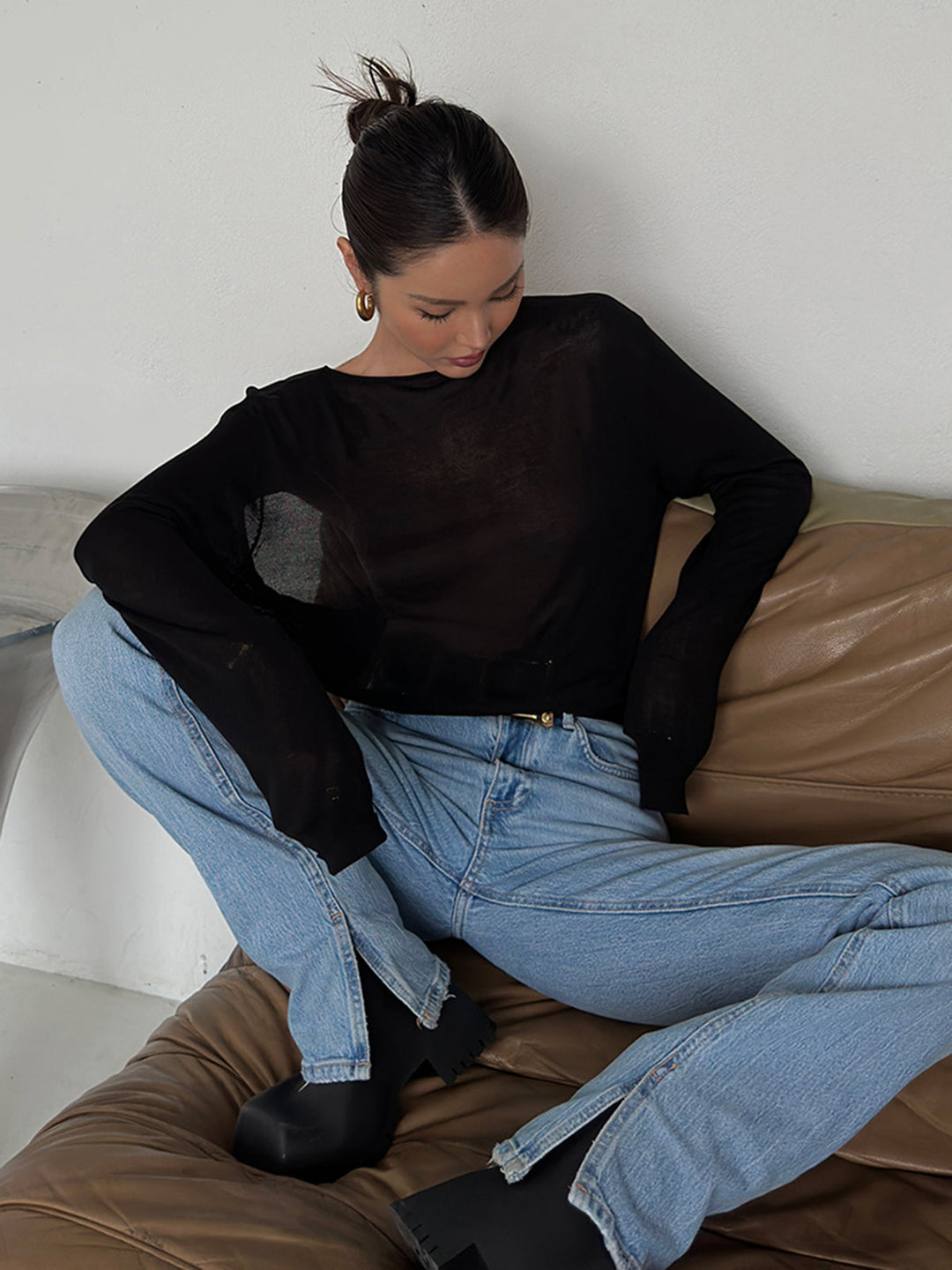 Sırtı Açık Seksi Tişört