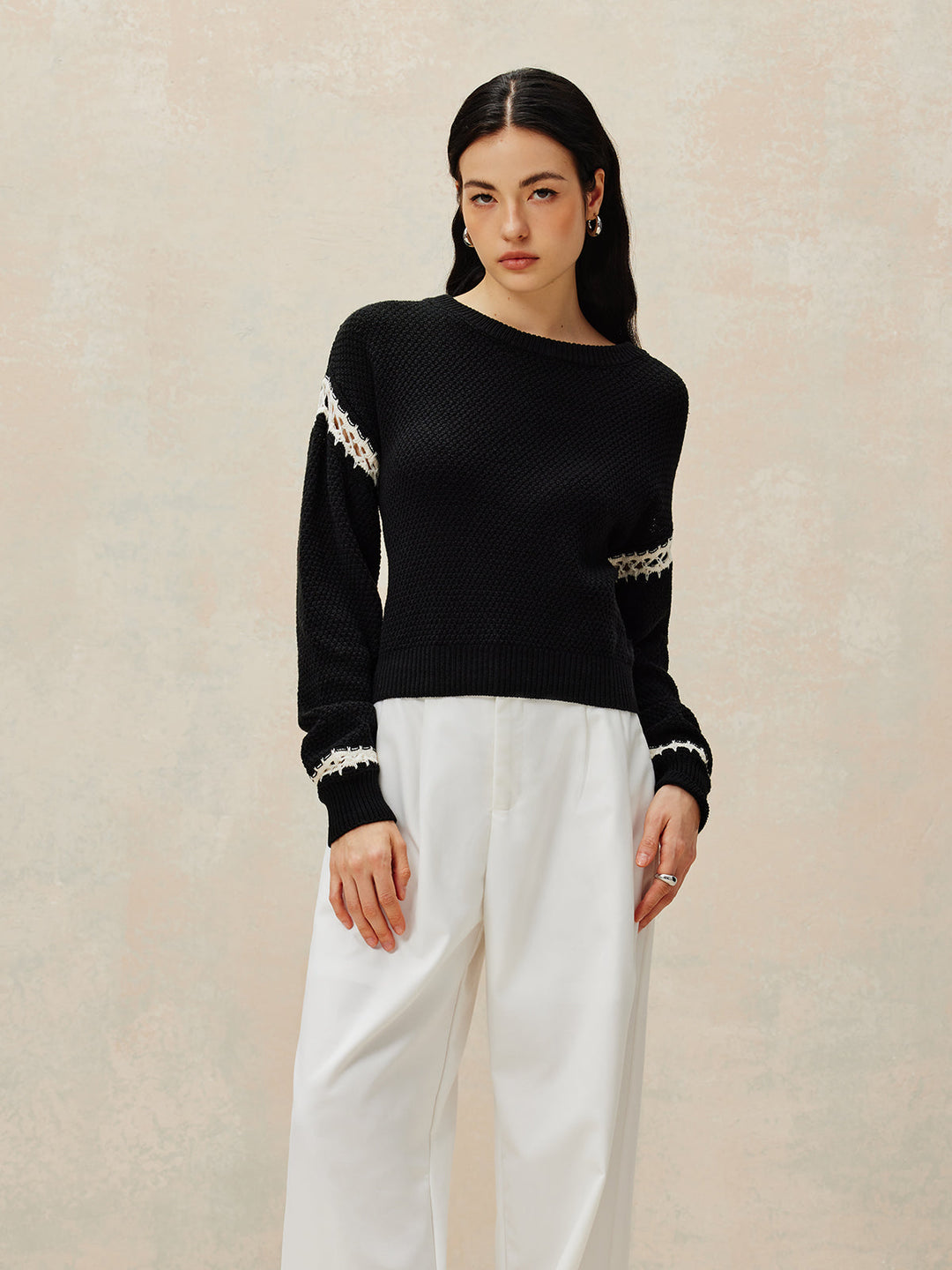 Patchwork Tasarım Kazak