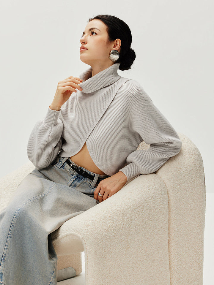 Turtleneck Yarasa Kol Kazak