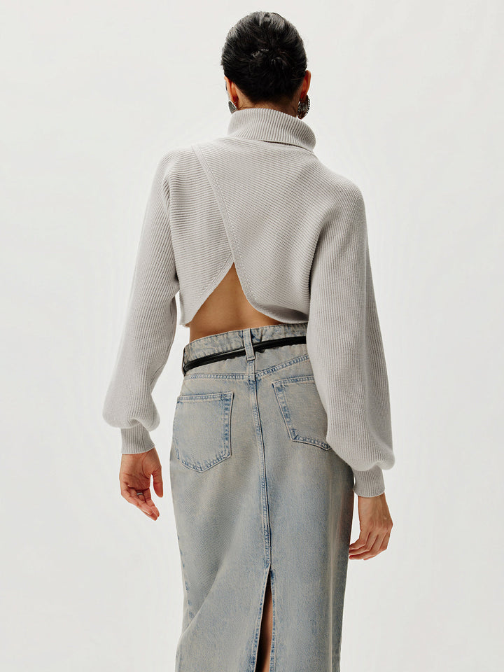 Turtleneck Yarasa Kol Kazak