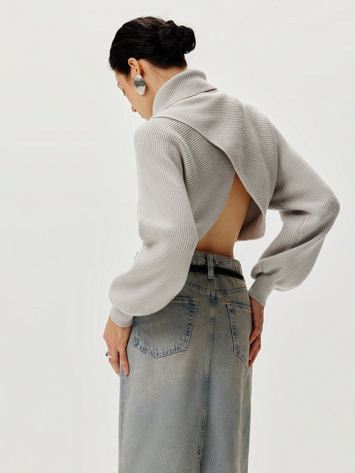 Turtleneck Yarasa Kol Kazak