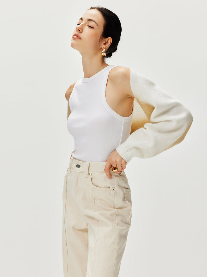 Büyük Boy Gradient Örgü Dış Giyim