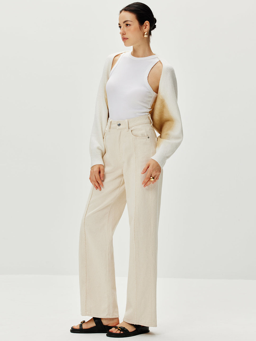 Büyük Boy Gradient Örgü Dış Giyim