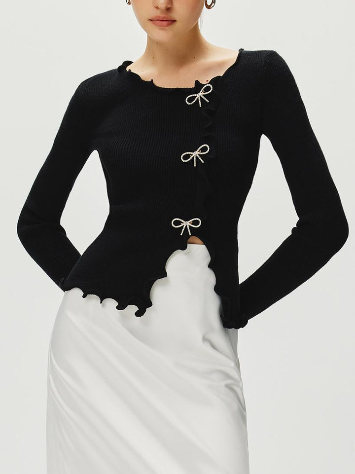 Yapay Elmas Fiyonk Marul Kenarlı Kazak