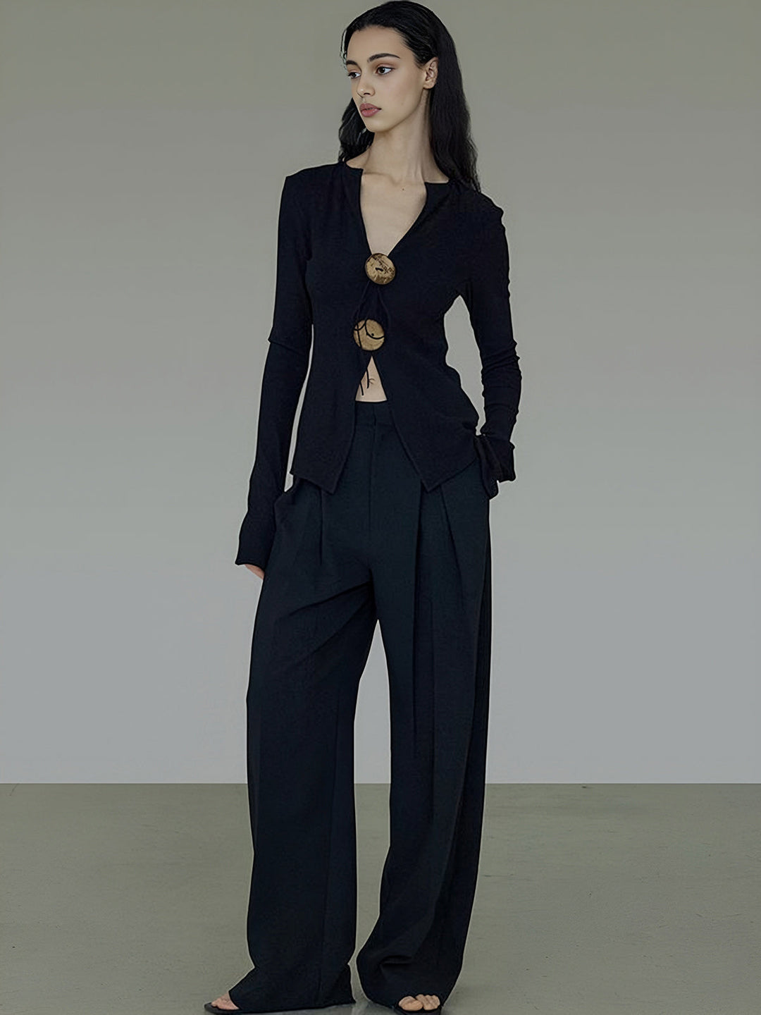 Bohemian Bölünmüş Örgü Tişört