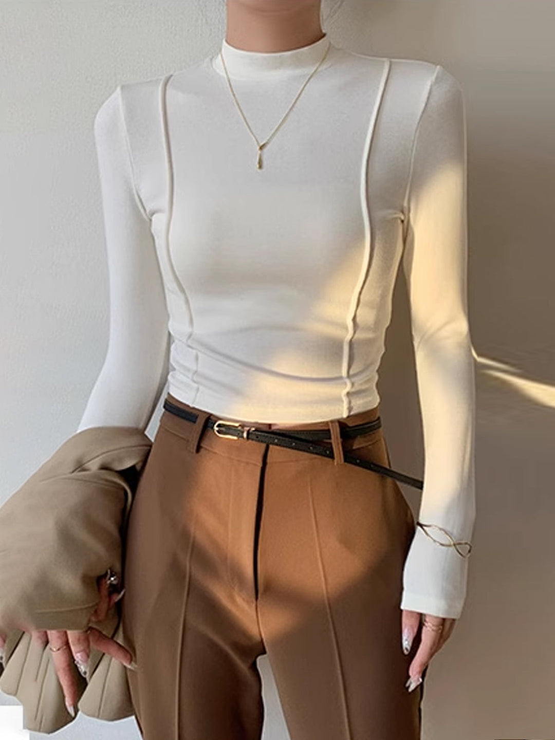 Düz Jersey Kenarlı Tişört