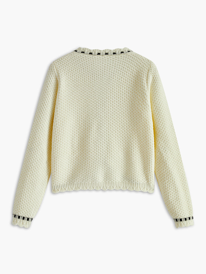 Zarif Dalgalı Kesim Kardigan