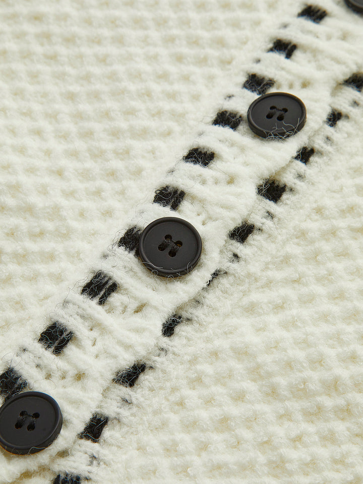 Zarif Dalgalı Kesim Kardigan