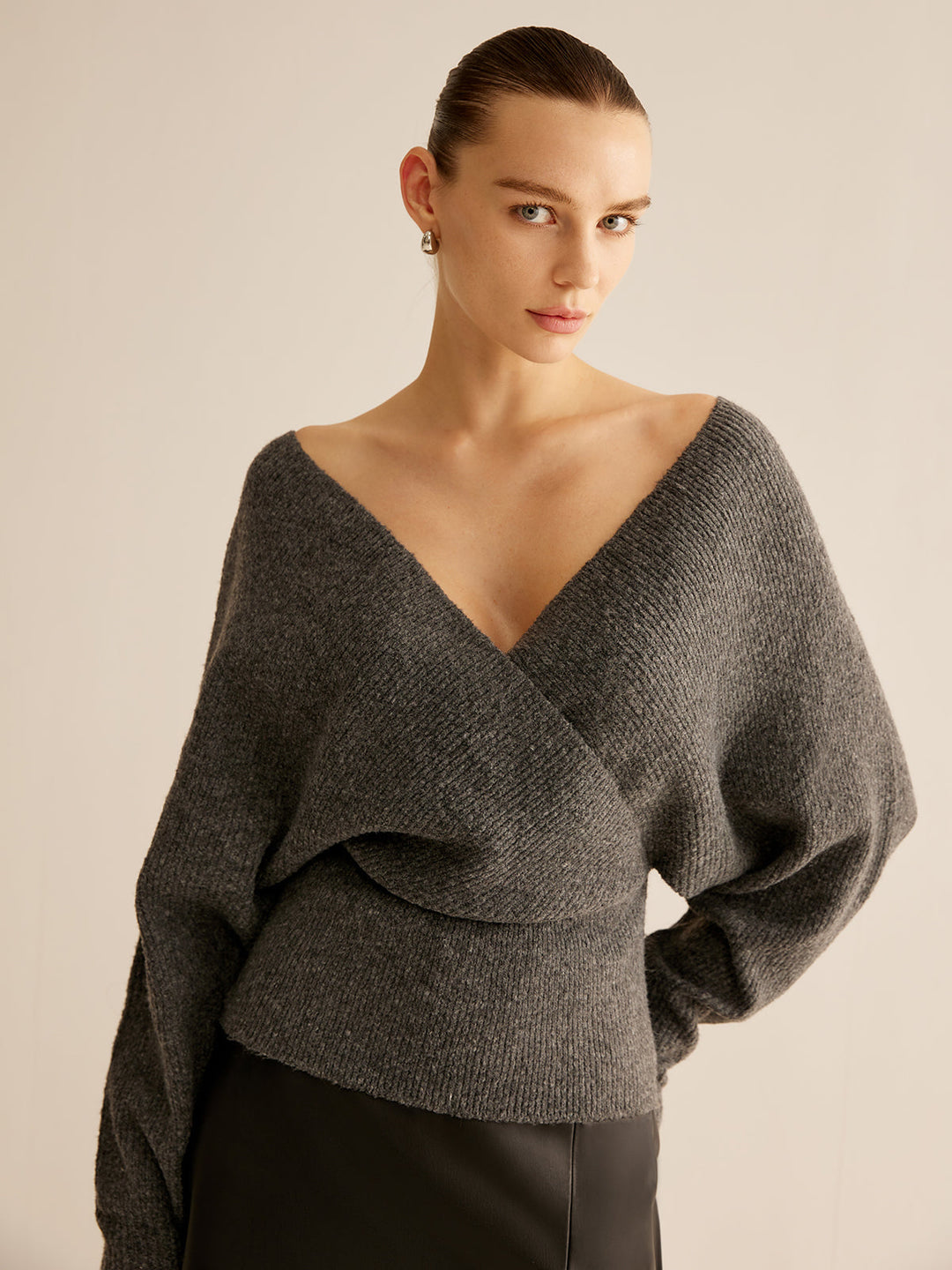 Kaburgalı Çapraz Büzgülü Kazak