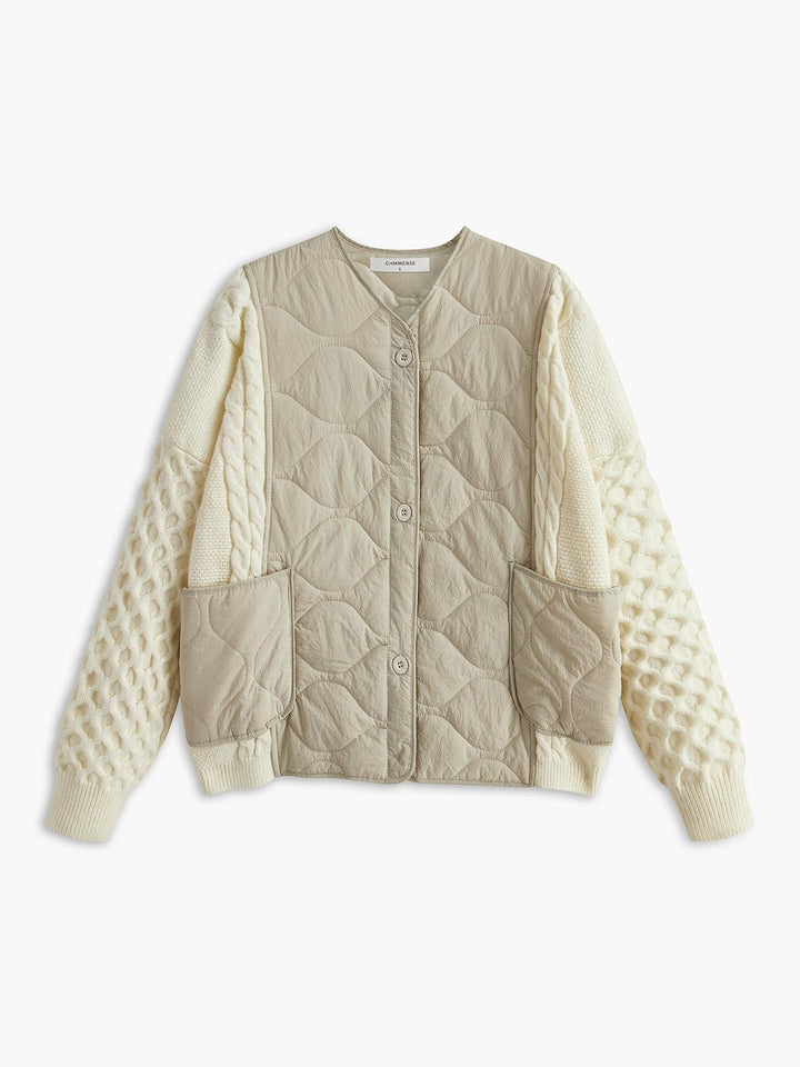 Quilted Harmony Knit Ceket