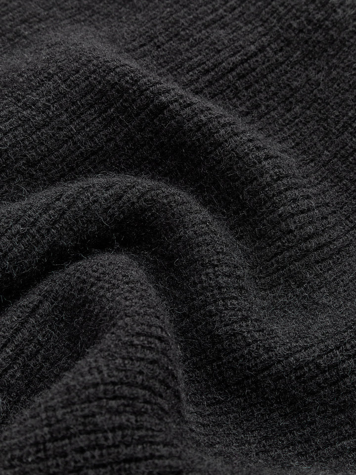 Kontrast Kesim Yakalı Hırka