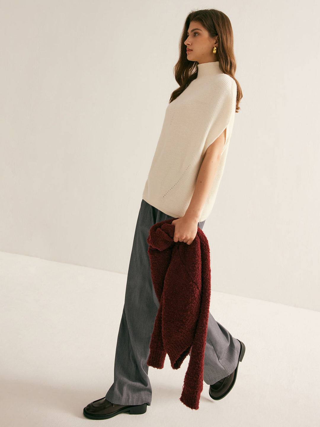 Şık Balıkçı Yaka Kazak Yelek