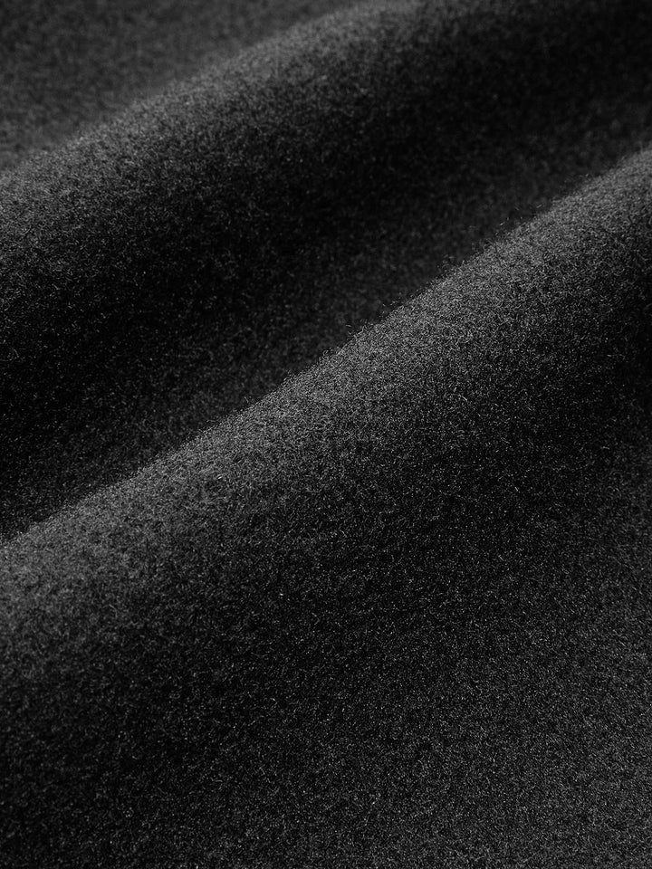 Büyük Yaka İnce Fermuarlı Ceket