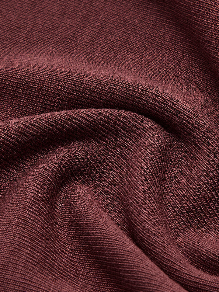 Pileli Patchwork Örme Uzun Kollu Midi Elbise