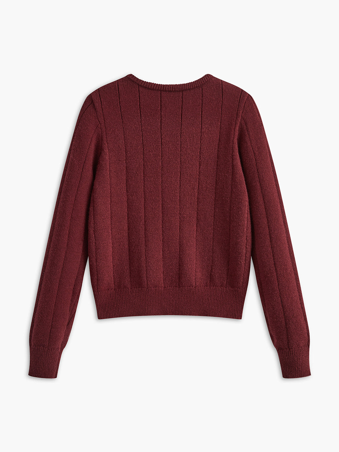 Yuvarlak Yaka Düğmeli Yumuşak Hırka