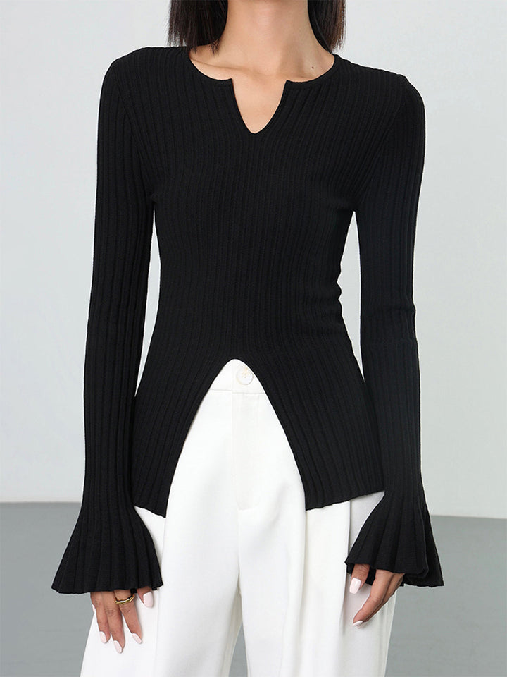 Kaburgalı Bölünmüş Volanlı Örgü Üst