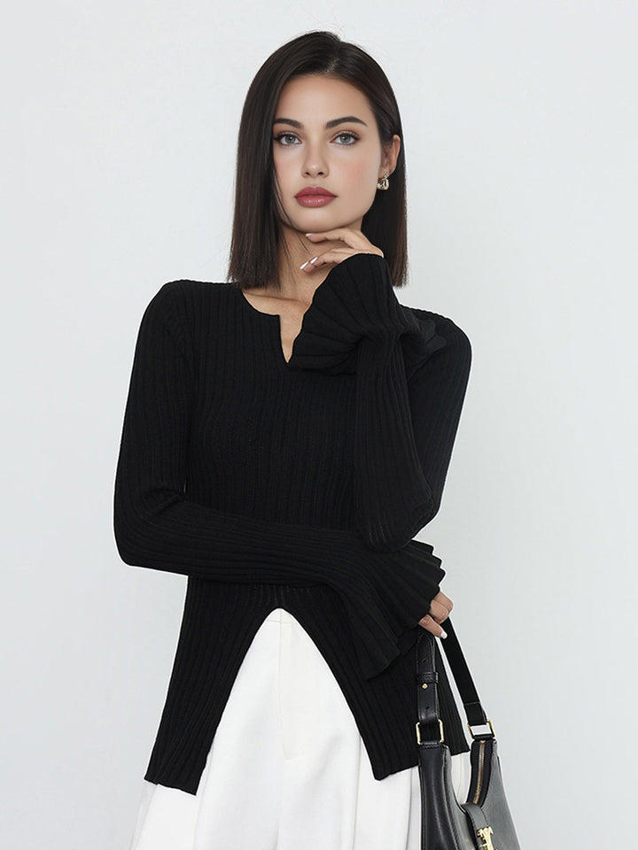 Kaburgalı Bölünmüş Volanlı Örgü Üst