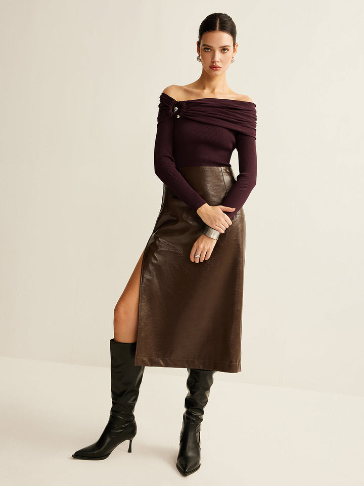 Buruşuk İnce Örgü Üst