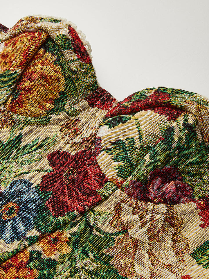 Çiçekli Bağcıklı Korse