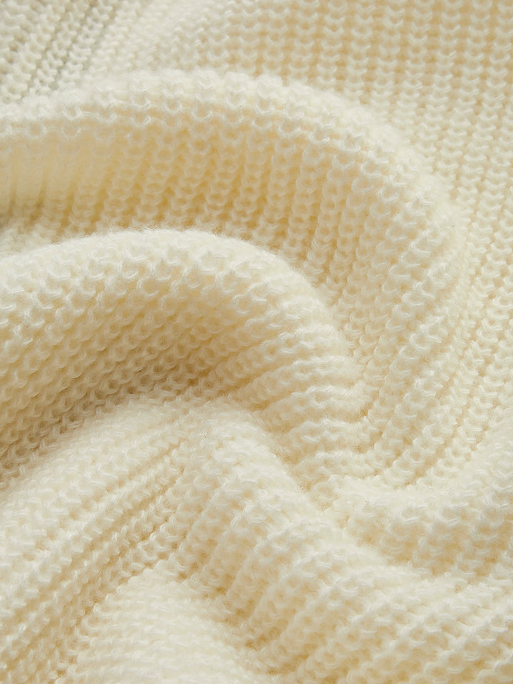 V Yaka Fiyonklu Yivli Hırka